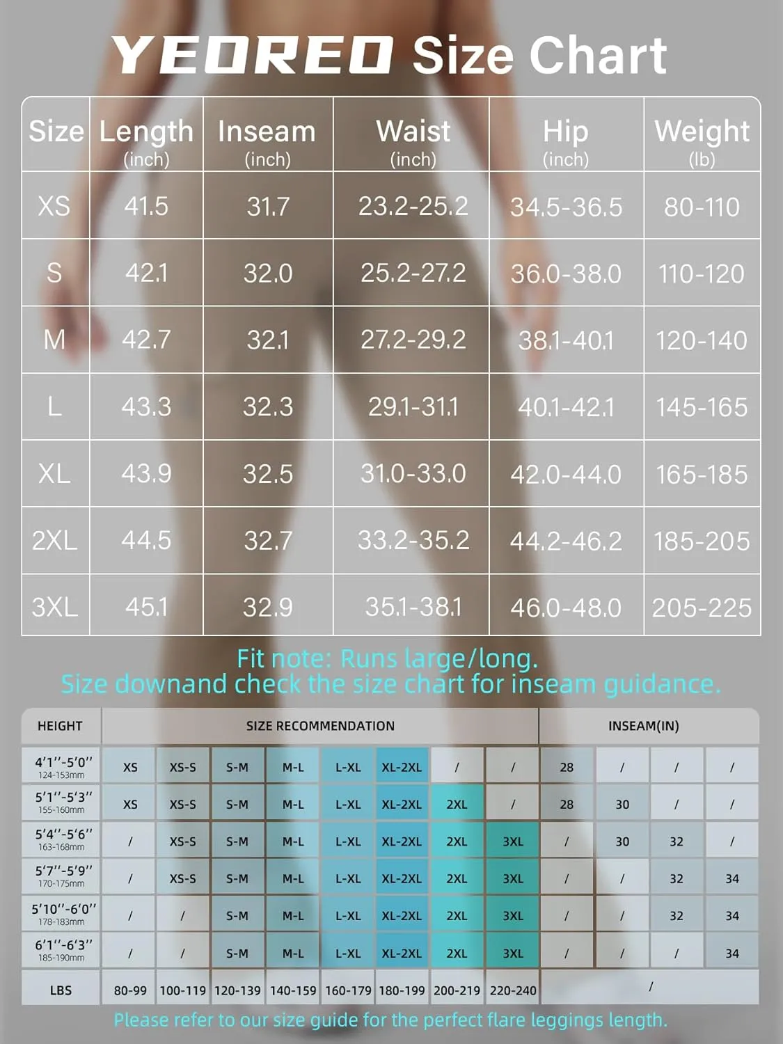 YEOREO CoreFlex Women Workout Flare Leggings with Pockets Hidden Scrunch High Waisted Cargo Gym Yoga No Front Seam Leggings